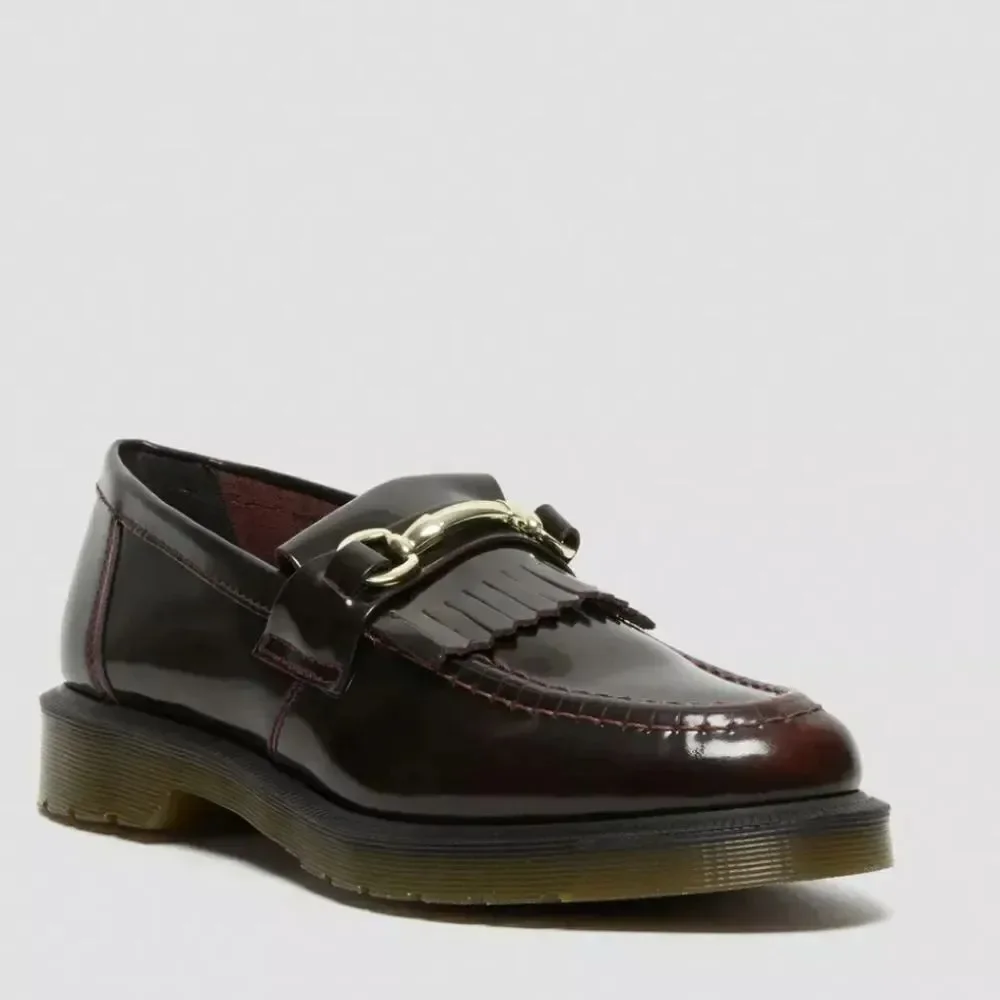 BRAND NEW DR MARTENS ADRIAN SNAFFLE SMOOTH LEATHE LOAFERS